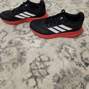 Adidas Black and Red Sneakers